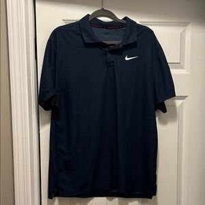 Nike Tiger Woods Collection dark blue Dry-Fit polo size Large